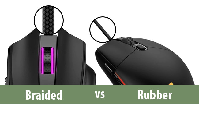 Cable - Braided vs Rubber - Gaming Mouse Buying Guide